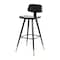 Flash Furniture Black LeatherSoft Barstools with Gold Tips, PK2 AY-S02-BK-GG - alternate 5
